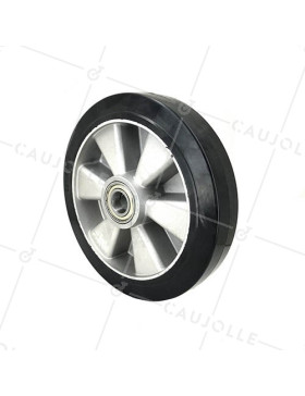 Ruota INDUSTRIALE AD ASSORBIMENTO DEGLI URTI DIAMETRO 250 MM CARICO 550KG ASSE 25 MM SFERE - S2014 250 • Caujolle