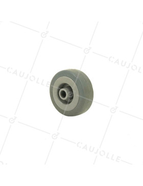 Ruota DI MANUTENZIONE IN GOMMA DIAMETRO 50 MM CARICO 35KG ASSE 8 MM - S2300E 50 COL • Caujolle