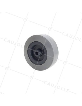 Ruota DI MANUTENZIONE PVC DIAMETRO 75MM CARICO 40KG ASSE 8 MM - S2300E80 • Caujolle