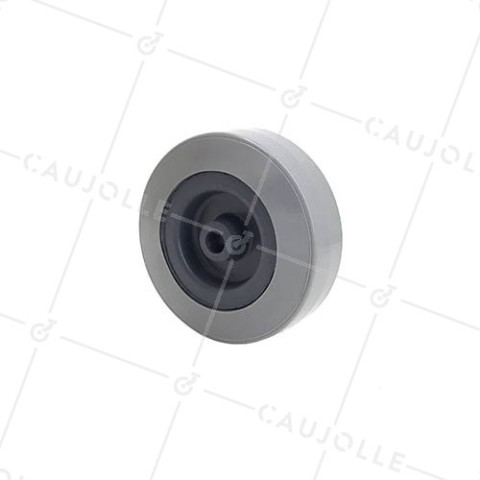 Ruota DI MANUTENZIONE PVC DIAMETRO 75MM CARICO 40KG ASSE 8 MM - S2300E80 • Caujolle