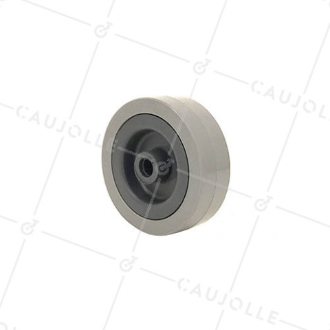 Ruota DI MANUTENZIONE PVC DIAMETRO 65MM CARICO 40KG ASSE 8 MM - S2300E65 • Caujolle
