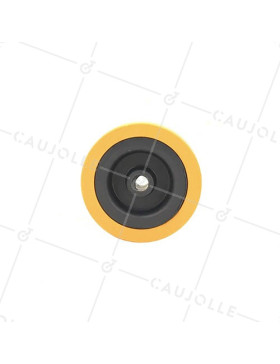 Ruota DI MANUTENZIONE PVC GIALLO DIAMETRO 65 MM ASSE 8 MM S2300E