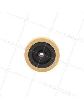 Ruota DI MANUTENZIONE PVC AVORIO DIAMETRO 65 MM ASSE 8 MM S2300E