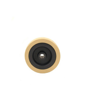 Ruota DI MANUTENZIONE PVC AVORIO DIAMETRO 65 MM ASSE 8 MM S2300E