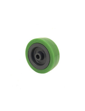 Ruota DI MANUTENZIONE PVC VERDE DIAMETRO 65MM ASSE 8 MM S2300E