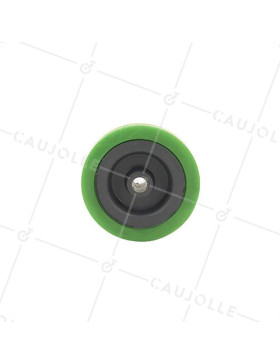 Ruota DI MANUTENZIONE PVC VERDE DIAMETRO 65MM ASSE 8 MM S2300E
