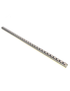 RAIL IN ACCIAIO DI 1M CON Ruote DI 28 MM DI DIAMETRO CARICO 85 KG