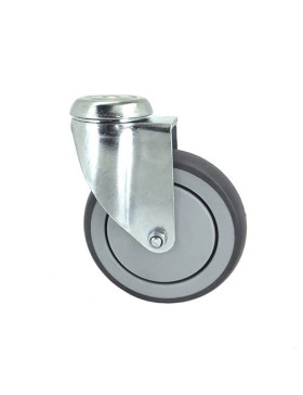 Ruota DI CARRELLO A Cuscinetto A SFERE DIAMETRO 125MM CARICO 80 KG CON FISSAGGIO DA 10 MM - S94 CARRELLO