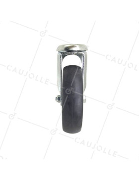 Ruota DI CARRELLO A Cuscinetto A SFERE DIAMETRO 125MM CARICO 80 KG CON FISSAGGIO DA 10 MM - S94 CARRELLO