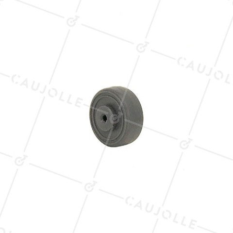 Ruota GOMMA DIAMETRO 35 MM CARICO 15 KG ASSE 4 MM - S2400C 35 • Caujolle