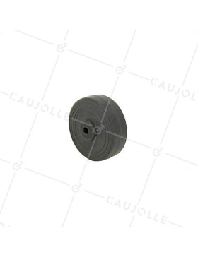 Ruota GOMMA DIAMETRO 50 MM CARICO 30 KG ASSE 5 MM - S2400C 50 A5 • Caujolle