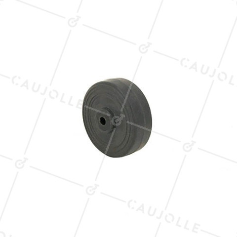Ruota GOMMA DIAMETRO 50 MM CARICO 30 KG ASSE 5 MM - S2400C 50 A5 • Caujolle