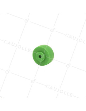 Ruota IN POLIPROPILENE VERDE DIAMETRO 30 MM CARICO 15KG ASSE 4 MM - S2400 • Caujolle