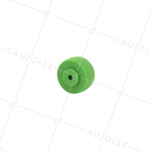Ruota IN POLIPROPILENE VERDE DIAMETRO 30 MM CARICO 15KG ASSE 4 MM - S2400 • Caujolle