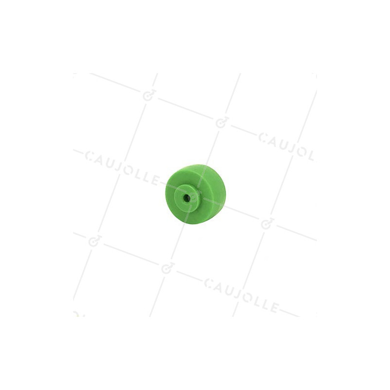 Ruota IN POLIPROPILENE VERDE DIAMETRO 30 MM ASSE 4 MM S2400
