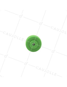 Ruota IN POLIPROPILENE VERDE DIAMETRO 30 MM ASSE 4 MM S2400