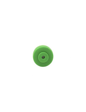 Ruota IN POLIPROPILENE VERDE DIAMETRO 30 MM ASSE 4 MM S2400