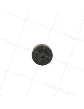 Ruota IN POLIPROPILENE NERO DIAMETRO 30 MM ASSE 4 MM S2400 GALSOC