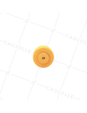 Ruota IN POLIPROPILENE ARANCIONE DIAMETRO 30 MM ASSE 4 MM S2400