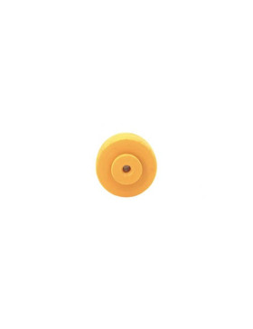 Ruota IN POLIPROPILENE ARANCIONE DIAMETRO 30 MM ASSE 4 MM S2400