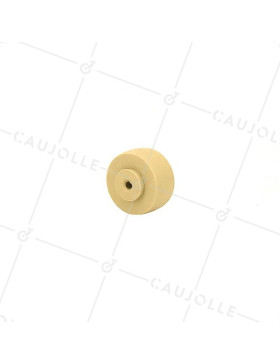 Ruota IN POLIPROPILENE AVORIO DIAMETRO 30 MM CARICO 15KG ASSE 4 MM - S2400 • Caujolle