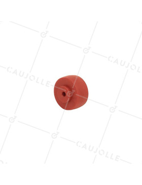 Ruota IN POLIPROPILENE ROSSO DIAMETRO 30 MM CARICO 15KG ASSE 4 MM - S2400 • Caujolle