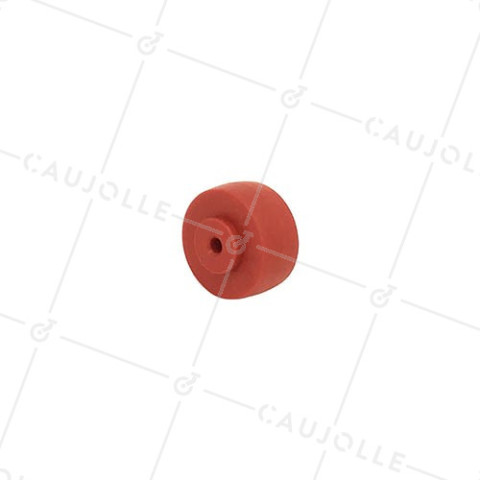Ruota IN POLIPROPILENE ROSSO DIAMETRO 30 MM CARICO 15KG ASSE 4 MM - S2400 • Caujolle