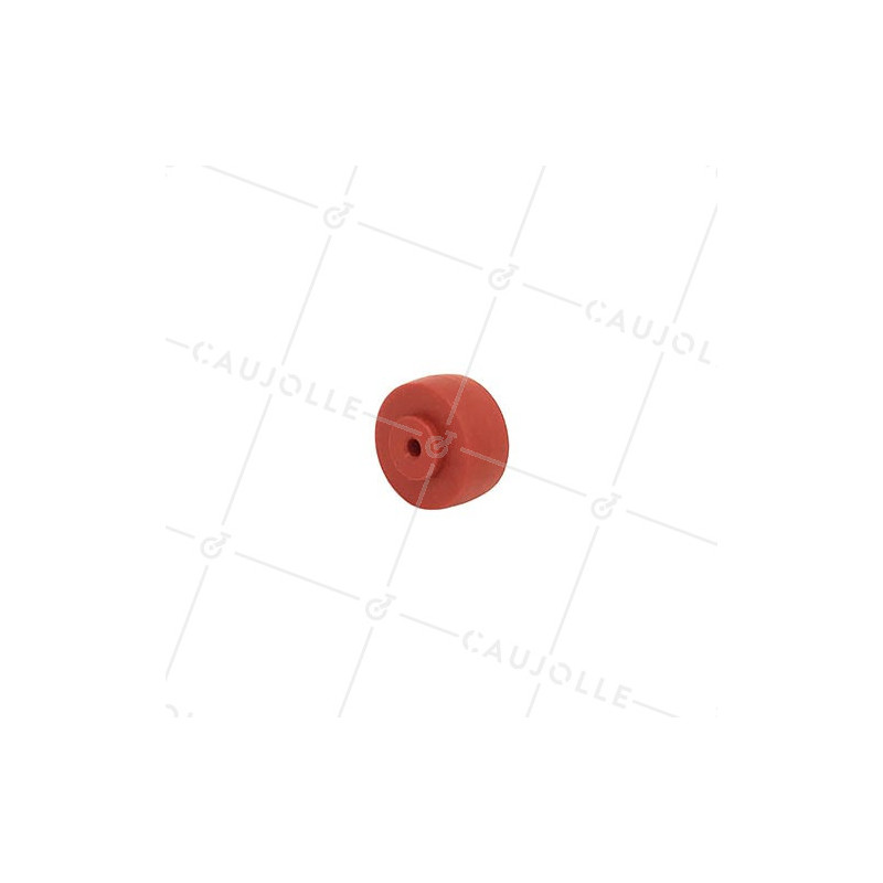 Ruota IN POLIPROPILENE ROSSO DIAMETRO 30 MM ASSE 4 MM S2400