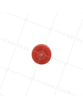 Ruota IN POLIPROPILENE ROSSO DIAMETRO 30 MM ASSE 4 MM S2400
