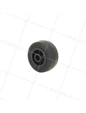Ruota DI MANUTENZIONE IN GOMMA DIAMETRO 50MM CARICO 35KG ASSE 10 MM - S2300 50 • Caujolle