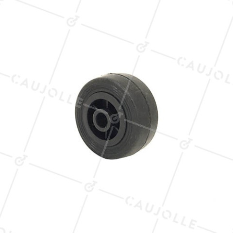 Ruota DI MANUTENZIONE IN GOMMA DIAMETRO 50MM CARICO 35KG ASSE 10 MM - S2300 50 • Caujolle