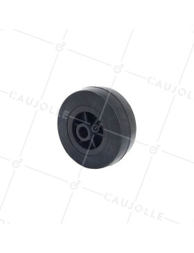 Ruota DI MANUTENZIONE IN GOMMA DIAMETRO 65MM CARICO 50KG ASSE 10 MM - S230065 • Caujolle