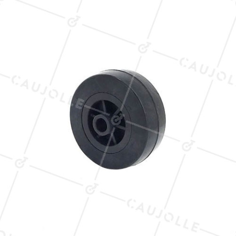 Ruota DI MANUTENZIONE IN GOMMA DIAMETRO 65MM CARICO 50KG ASSE 10 MM - S230065 • Caujolle