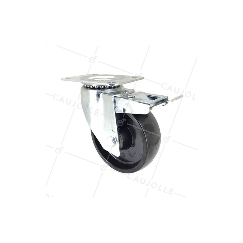 Ruota PIVOTANTE CON FRENO RESISTENTE AL CALORE DIAMETRO 150 MM CARICO 200 KG - S2 270° 150AF