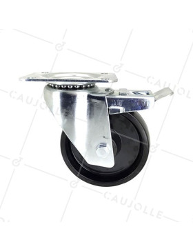 Ruota PIVOTANTE CON FRENO RESISTENTE AL CALORE DIAMETRO 150 MM CARICO 200 KG - S2 270° 150AF