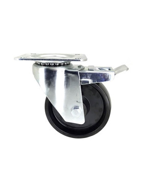 Ruota PIVOTANTE CON FRENO RESISTENTE AL CALORE DIAMETRO 150 MM CARICO 200 KG - S2 270° 150AF