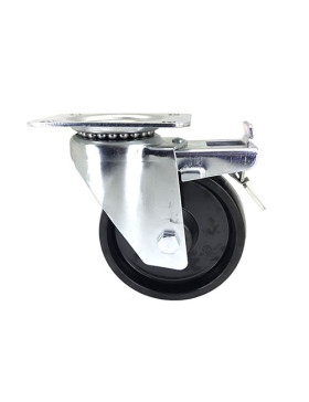 Ruota PIVOTANTE CON FRENO RESISTENTE AL CALORE DIAMETRO 150 MM CARICO 200 KG - S2 270° 150AF