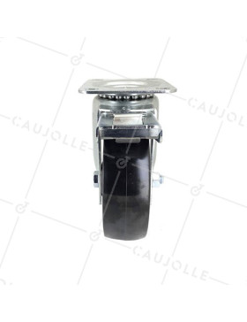 Ruota PIVOTANTE CON FRENO RESISTENTE AL CALORE DIAMETRO 150 MM CARICO 200 KG - S2 270° 150AF