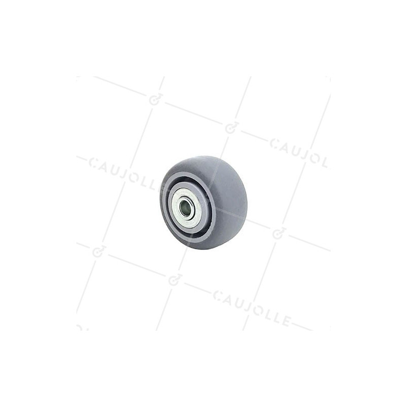 Ruota GOMMA FLESSIBILE CON Cuscinetto A SFERE DIAMETRO 50 MM ASSE 8 MM S15/50RB