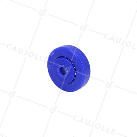 Ruota DI CARRELLO A PROFILO PIATTO PER CONVEYOR AEREO Cuscinetto INOX DIAMETRO 49 MM CARICO 60 KG ASSE 8 MM • Caujolle