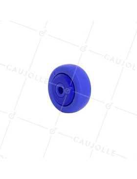 Ruota IN RESINA ACETALICA A PROFILO PIATTO CON Cuscinetto INOX DIAMETRO 51,8 MM ASSE 8 MM CARICO 60 KG • Caujolle