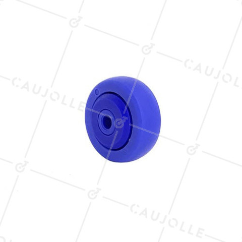 Ruota IN RESINA ACETALICA A PROFILO PIATTO CON Cuscinetto INOX DIAMETRO 51,8 MM ASSE 8 MM CARICO 60 KG • Caujolle
