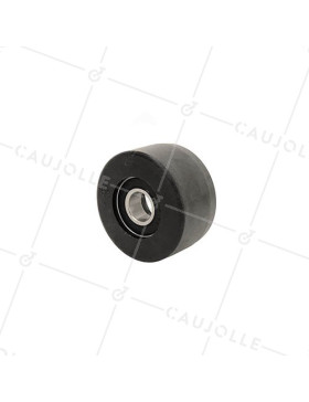 Ruota NERO GRAVITAZIONALE PER INDUSTRIA ALIMENTARE DIAMETRO 59 MM ASSE 15 MM CARICO 300 KG • Caujolle