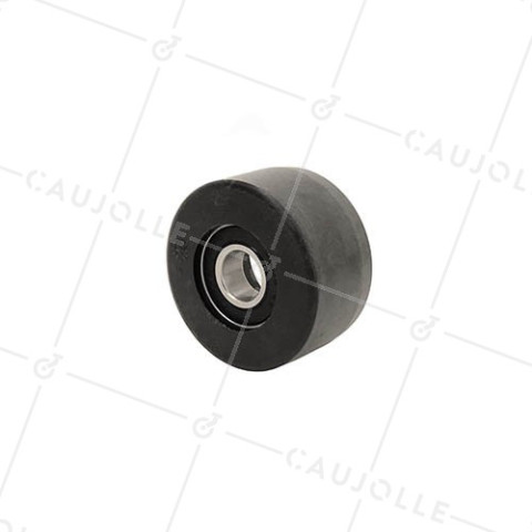Ruota NERO GRAVITAZIONALE PER INDUSTRIA ALIMENTARE DIAMETRO 59 MM ASSE 15 MM CARICO 300 KG • Caujolle