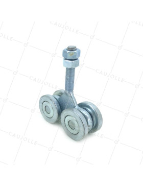 CARRELLO 4 RULLI PER PORTA SCORREVOLE SOSPESA DA 375KG - GRANDE 4.5.4 • Caujolle