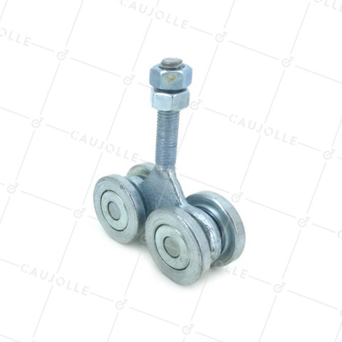CARRELLO 4 RULLI PER PORTA SCORREVOLE SOSPESA DA 375KG - GRANDE 4.5.4 • Caujolle