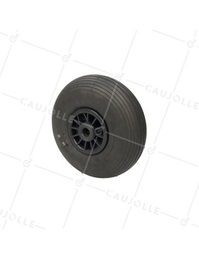 Ruota DI Carrello a mano GONFIATA PREMIUM DIAMETRO 260 MM CARICO 150KG ASSE 20 MM - S2700P (PNEUMATICO 3.00-4) • Caujolle