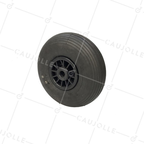 Ruota DI Carrello a mano GONFIATA PREMIUM DIAMETRO 260 MM CARICO 150KG ASSE 20 MM - S2700P (PNEUMATICO 3.00-4) • Caujolle