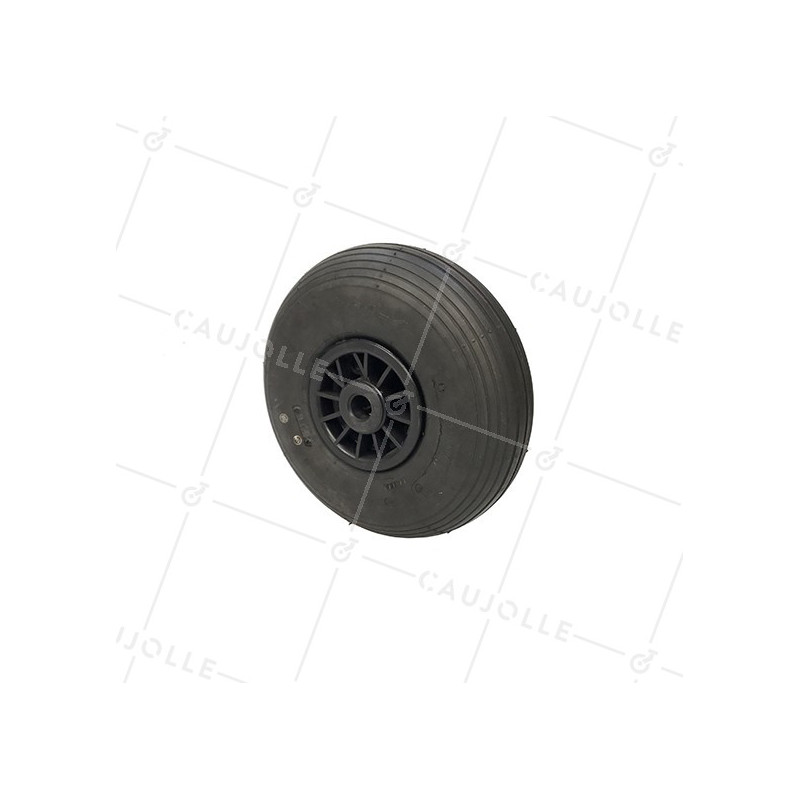 Ruota DI Carrello a mano GONFIATA PREMIUM DIAMETRO 260 MM CARICO 150KG ASSE 20 MM - S2700P (PNEUMATICO 3.00-4)