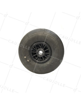 Ruota DI Carrello a mano GONFIATA PREMIUM DIAMETRO 260 MM CARICO 150KG ASSE 20 MM - S2700P (PNEUMATICO 3.00-4)